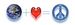 World + Love = Peace