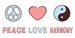 Peace Love and Harmony T-shirts