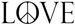 Love Peace Sign